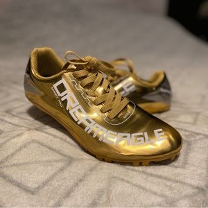 Dreameagle Sprint Pro Superstar Gold Sprinter Spikes, Size 7